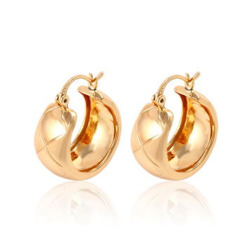 Fashion Simple Hot Sales 18k Gold-Plated Imitation Jewelry Earring Huggies for Women -91155